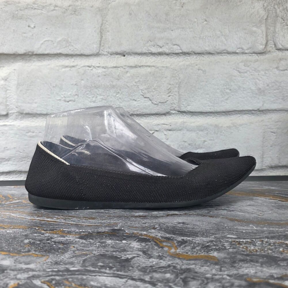 Rothy's The Point II Black Pointed Toe Flat Shoes Size 7